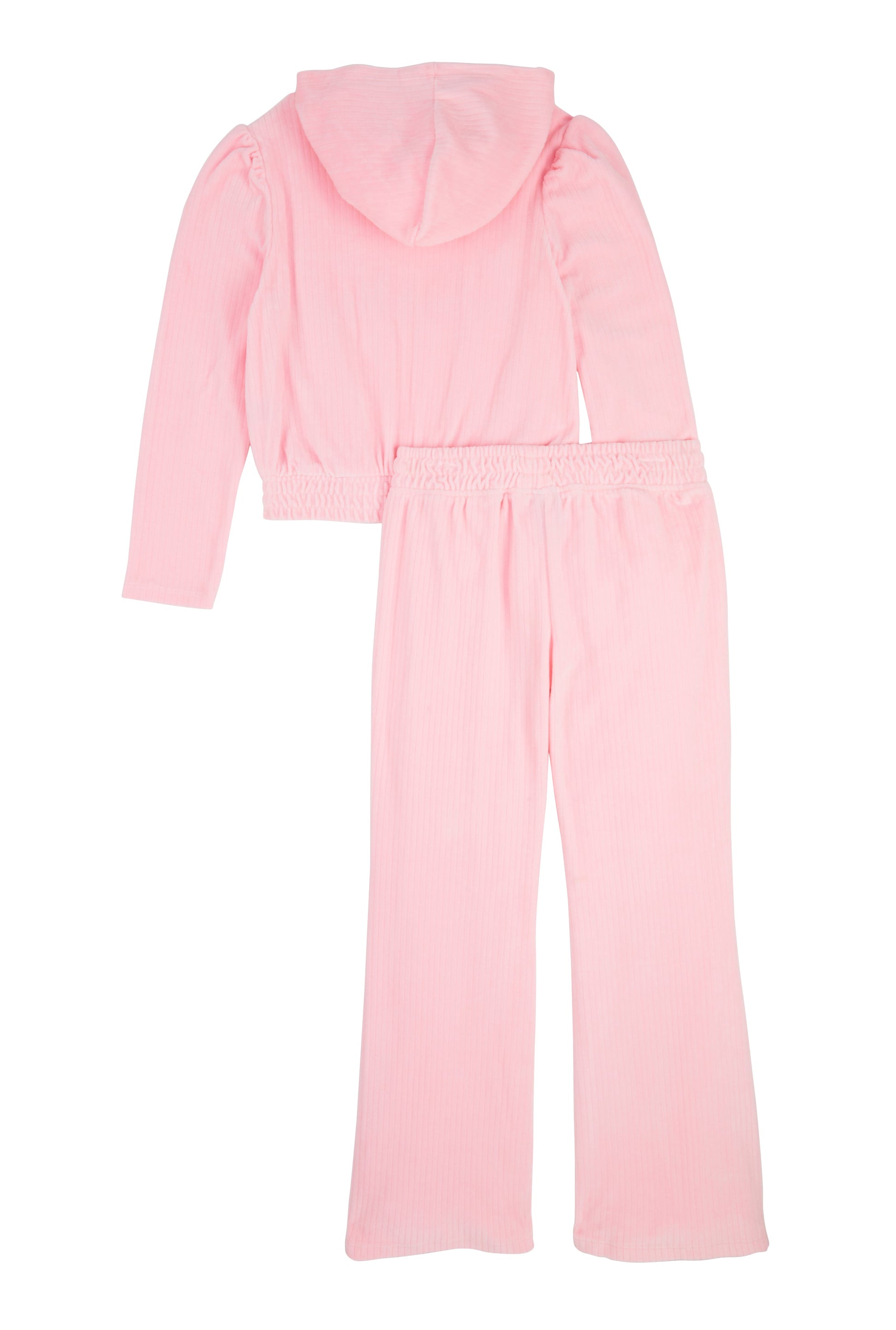 Girls Bebe Velour Sequin Pullover Hoodie and Pants