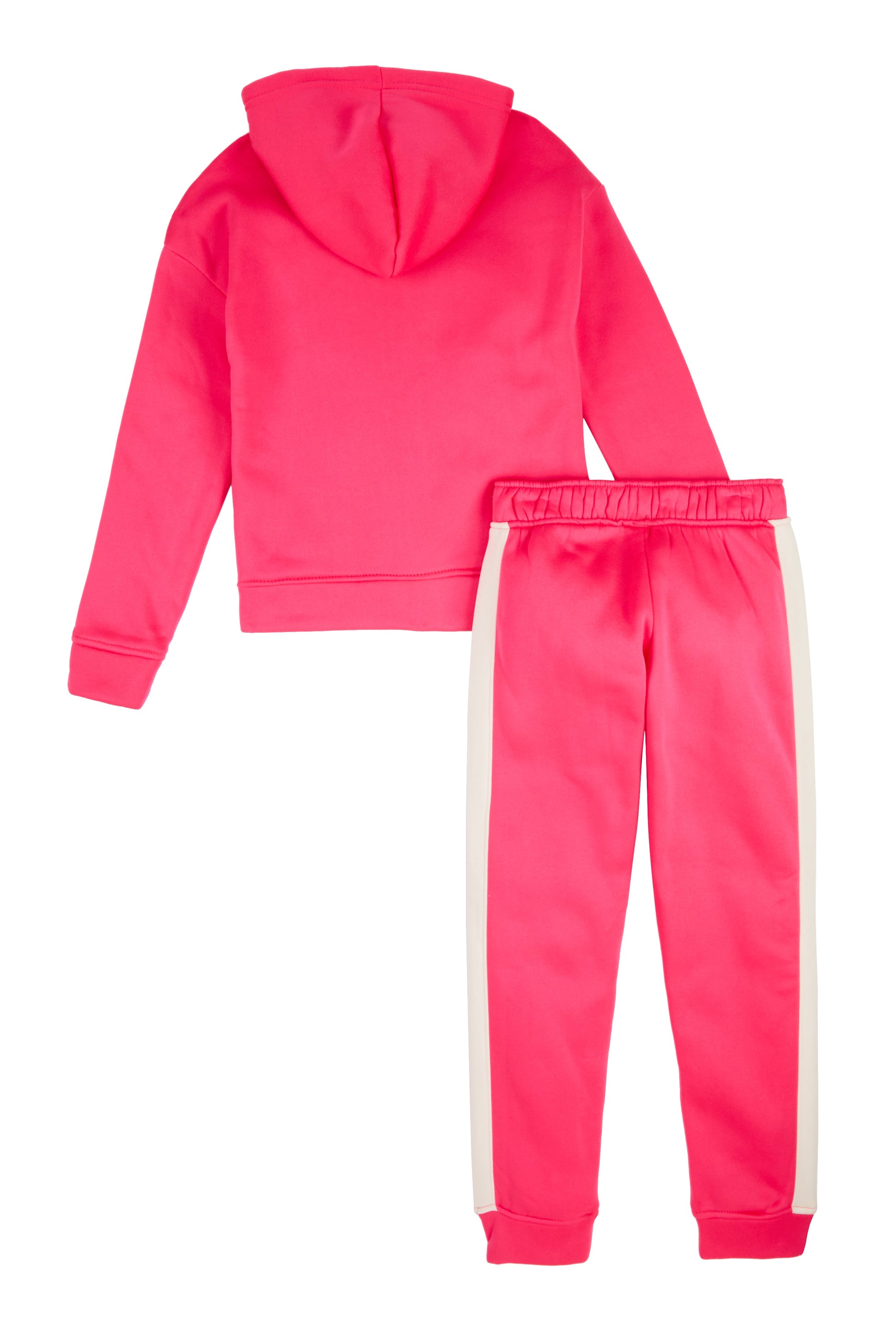 Girls Bebe Sequin Logo Zip Front Hoodie and Joggers