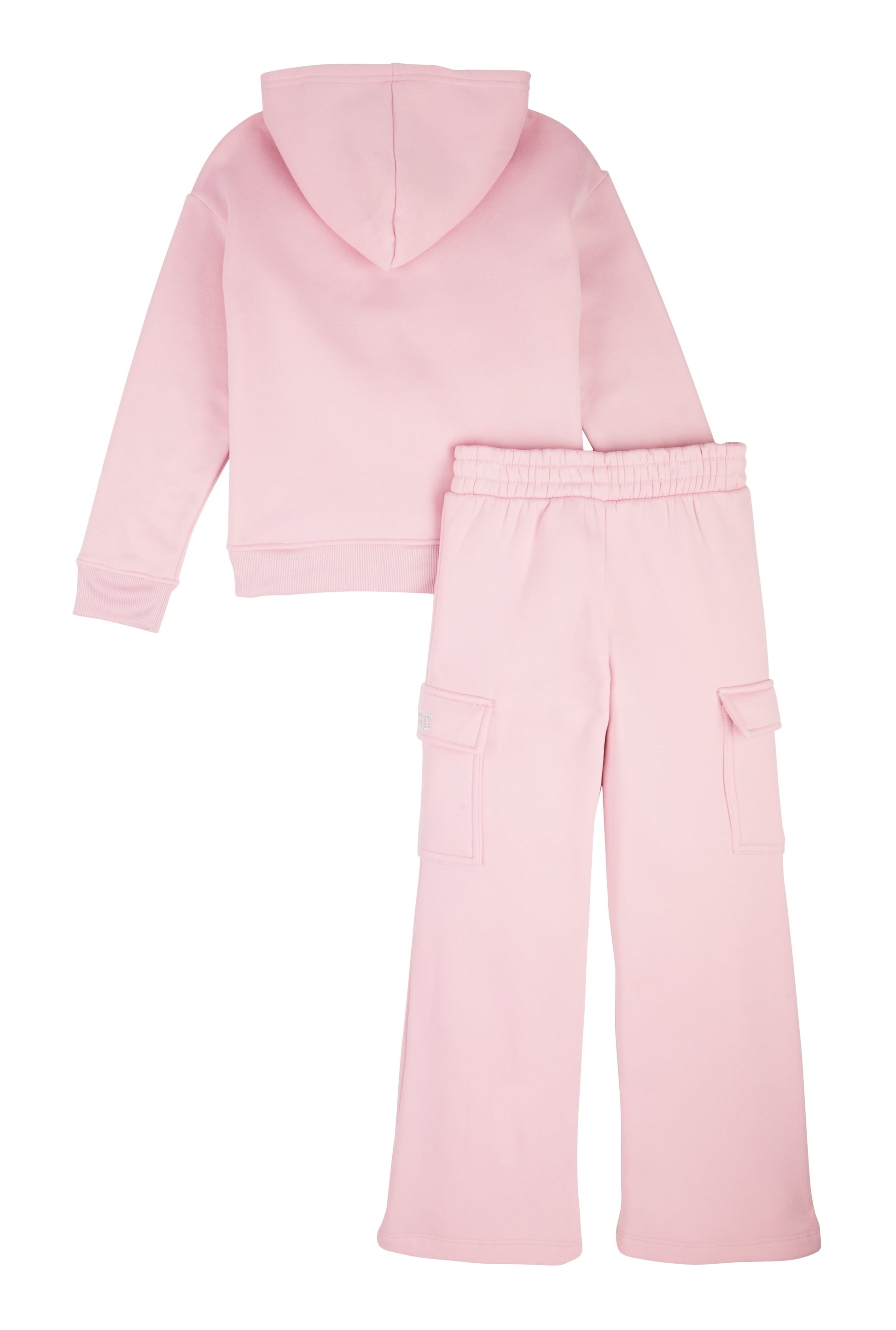 Girls Bebe Zip Front Hoodie and Cargo Sweatpants