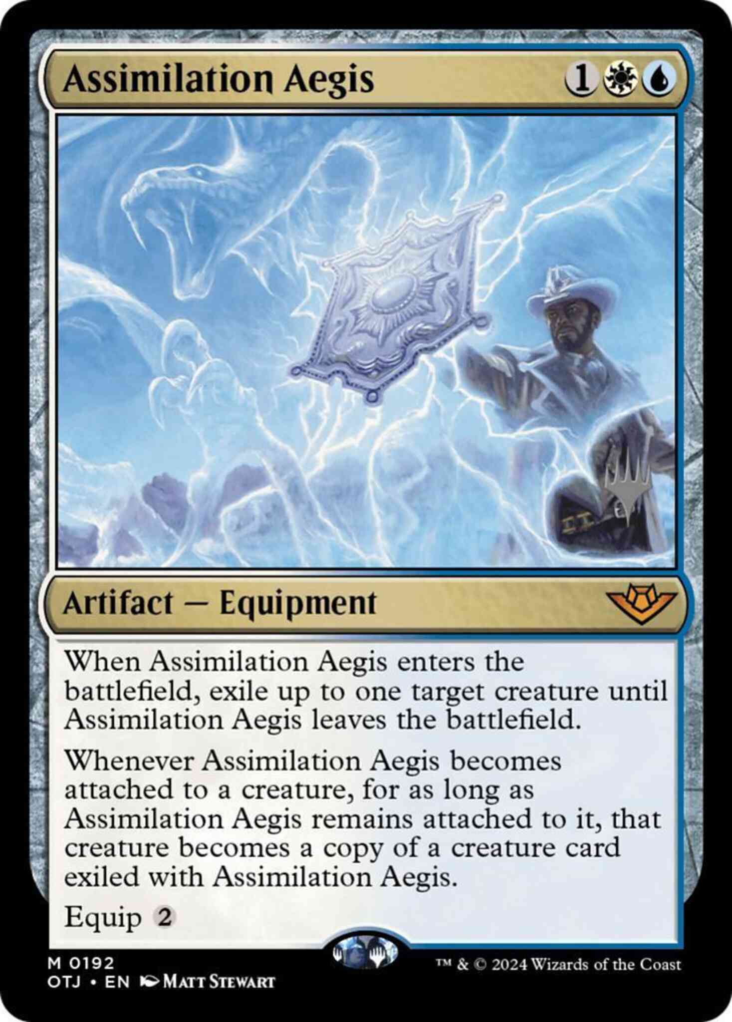 Assimilation Aegis [192p] [Promo Pack] [Outlaws of Thunder Junction: Promos] [Non-Foil]