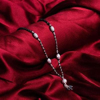 Black and Silver Beads Mangal Sutra for Women