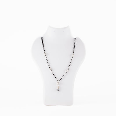 Black and Silver Beads Mangal Sutra for Women