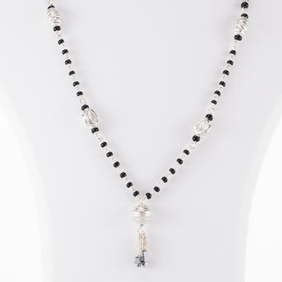 Black and Silver Beads Mangal Sutra for Women
