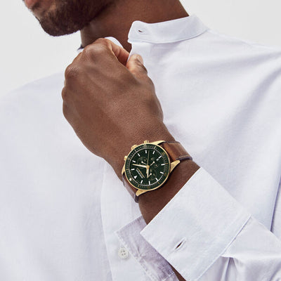 Movado Calendoplan Green Dial Men 42mm
