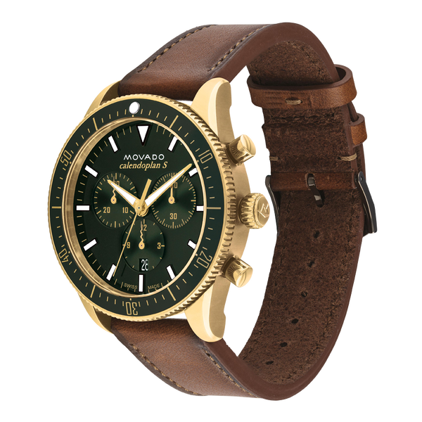 Movado Calendoplan Green Dial Men 42mm