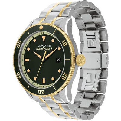 Movado Calendoplan S Green Dial Men 43mm