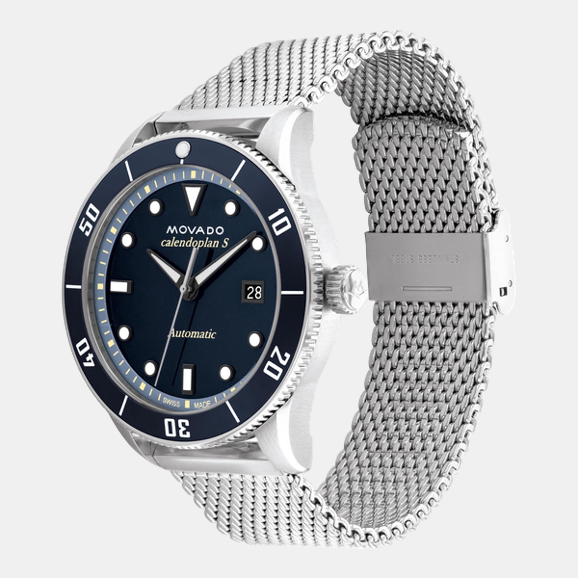 Heritage Men Quartz Blue Dial Analog Stainless Steel Watch 3650136