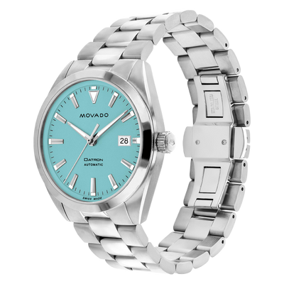 Movado Heritage Series Blue Super-Luminnova Dial Men 40MM