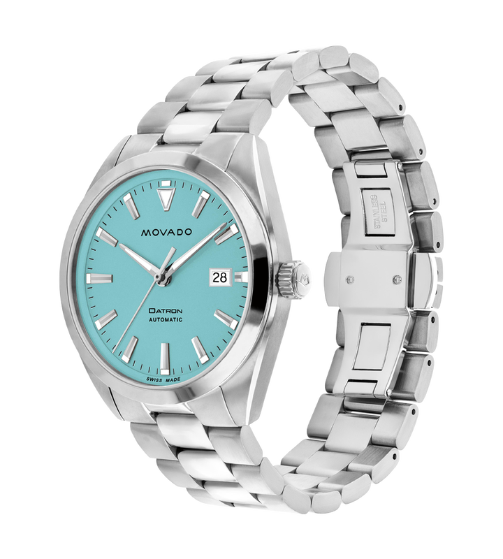 Movado Heritage Series Blue Super-Luminnova Dial Men 40MM