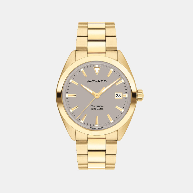 Datron Men Automatic Grey Dial Analog Stainless Steel Watch 3650172
