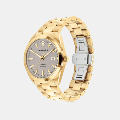 Datron Men Automatic Grey Dial Analog Stainless Steel Watch 3650172