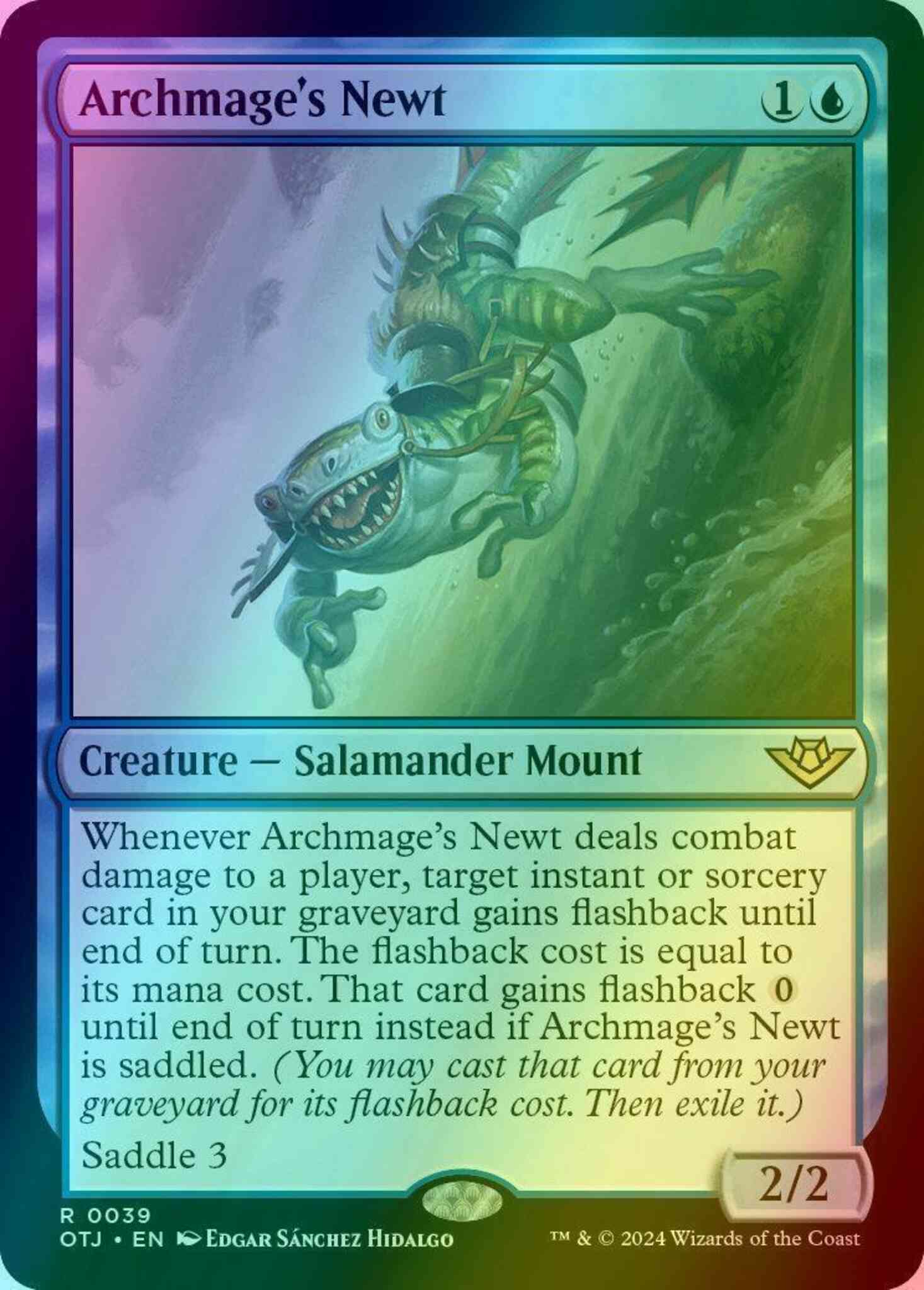 Archmage's Newt [39] [Outlaws of Thunder Junction] [Foil]