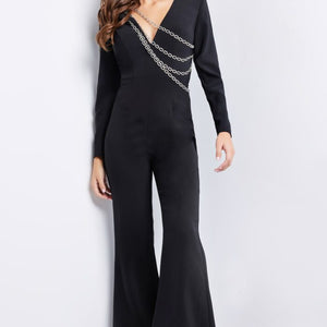 Jovani 36624 Beaded Long Formal Jumpsuit