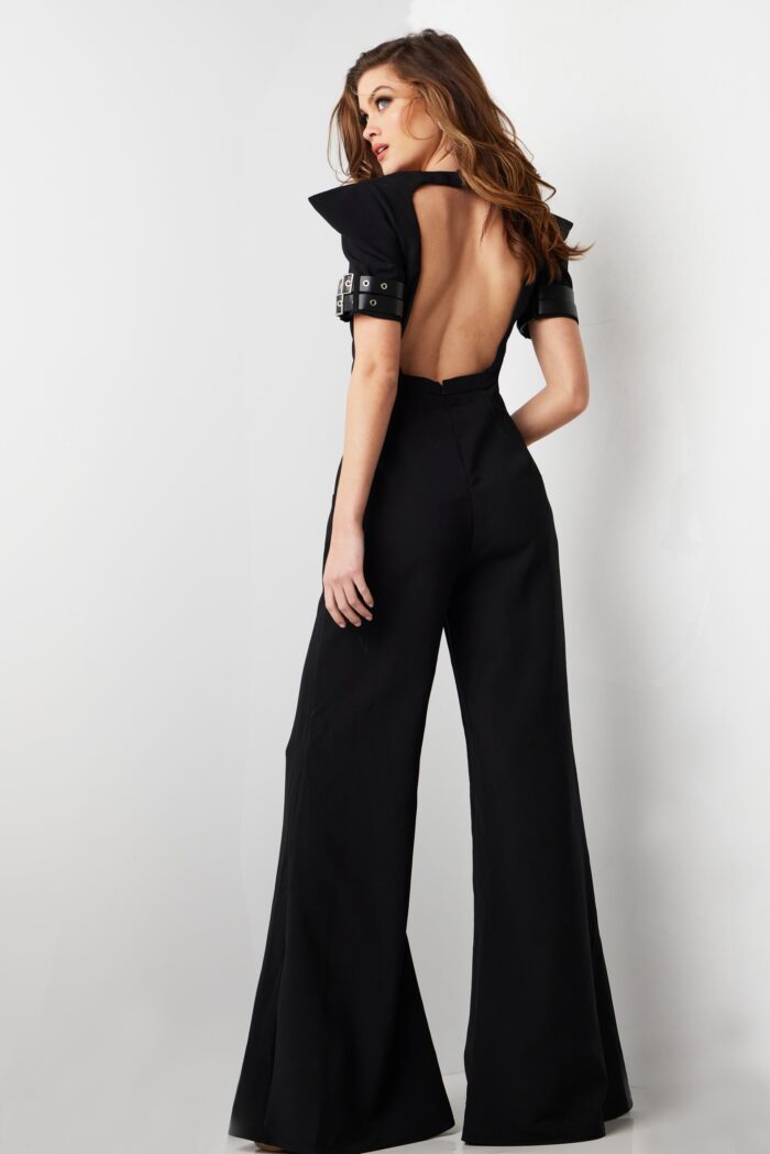 Jovani 36692 Long Open Back Formal Jumpsuit