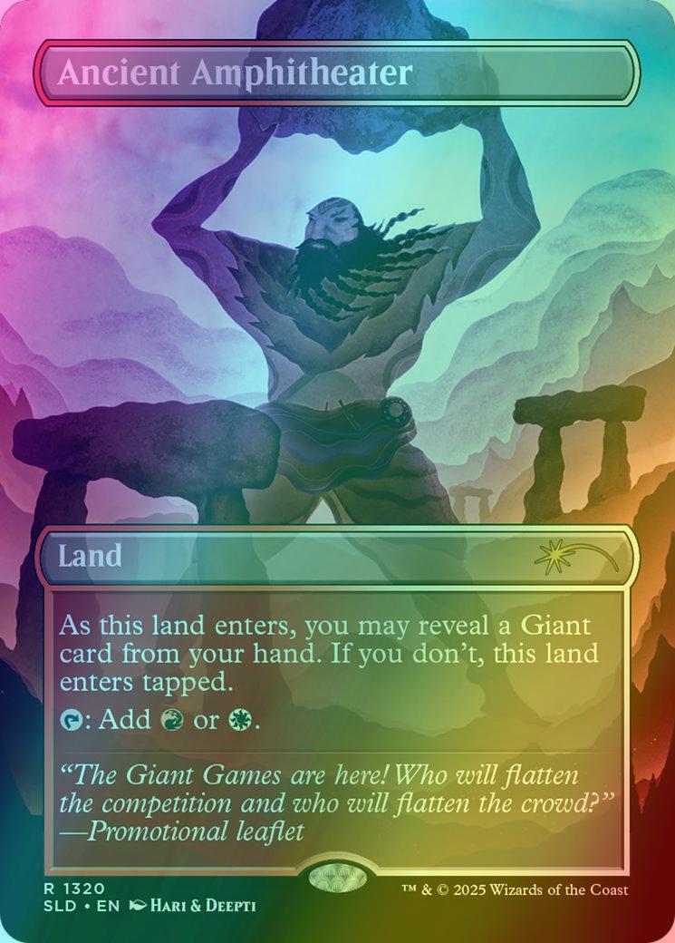 Ancient Amphitheater [1320] [Borderless] [Lorwyn Lightboxes] [Secret Lair Drop] [Foil]