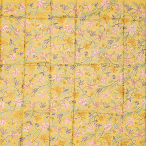 Yellow Woven Banarasi Satin Saree With Embroidery