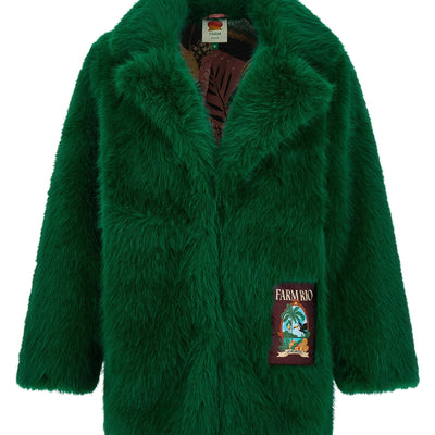 Farm Rio Faux Fur Graphic Patch