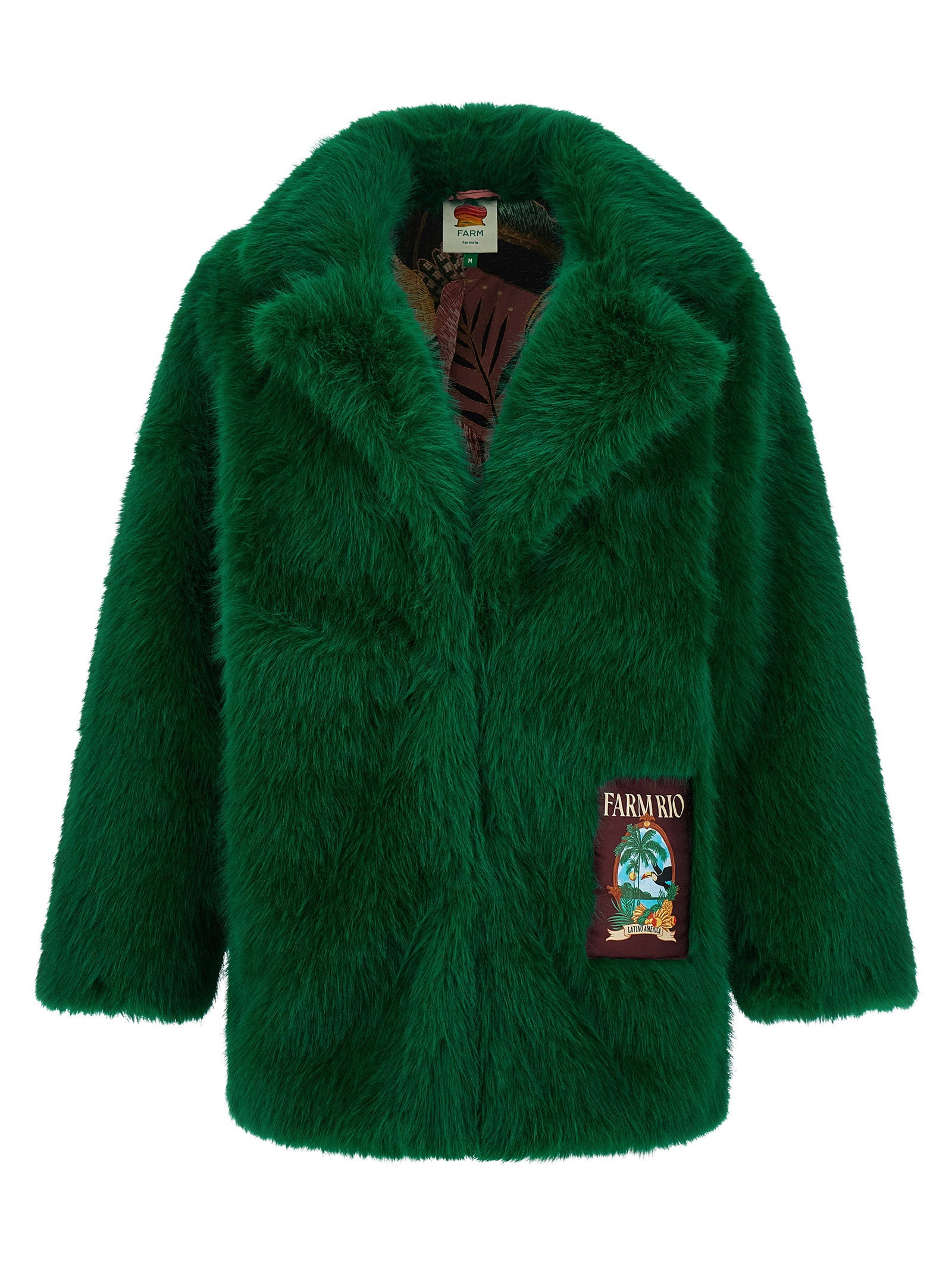 Farm Rio Faux Fur Graphic Patch
