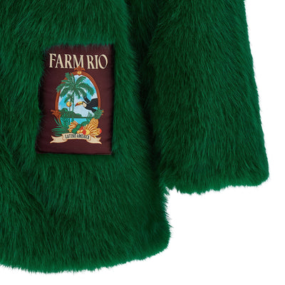 Farm Rio Faux Fur Graphic Patch