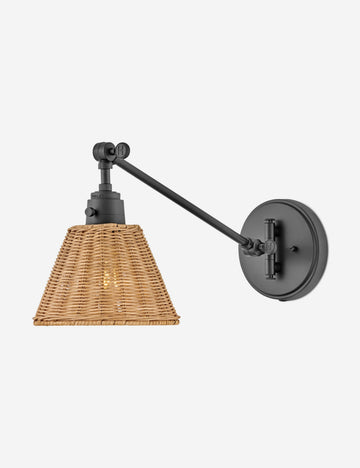 Black and Natural Rattan