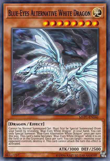 Blue-Eyes Alternative White Dragon - MVP1-EN046 - Ultra Rare - 1st Edition