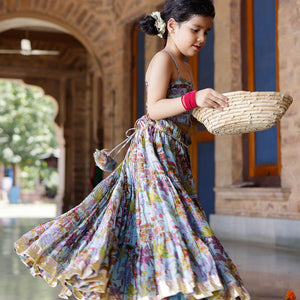 Avisa Chanderi Lehenga Set