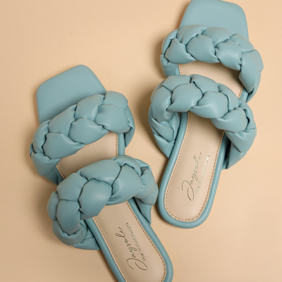 Blue Heron Braided Flats