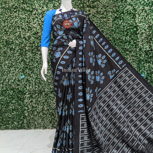 Black Vase Designer Contemporary Silk Saree