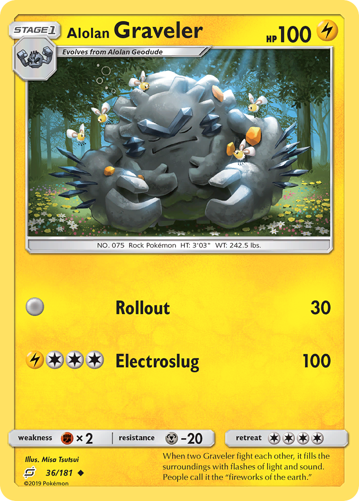 Alolan Graveler - 36/181 - Uncommon
