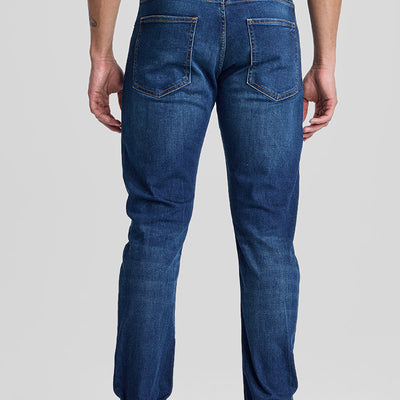 Dark Blue Tapered Fit Jeans