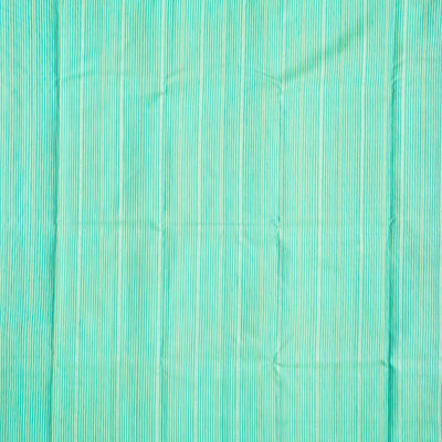 Peach Handloom Kanchipuram Silk Saree With Floral Buttas