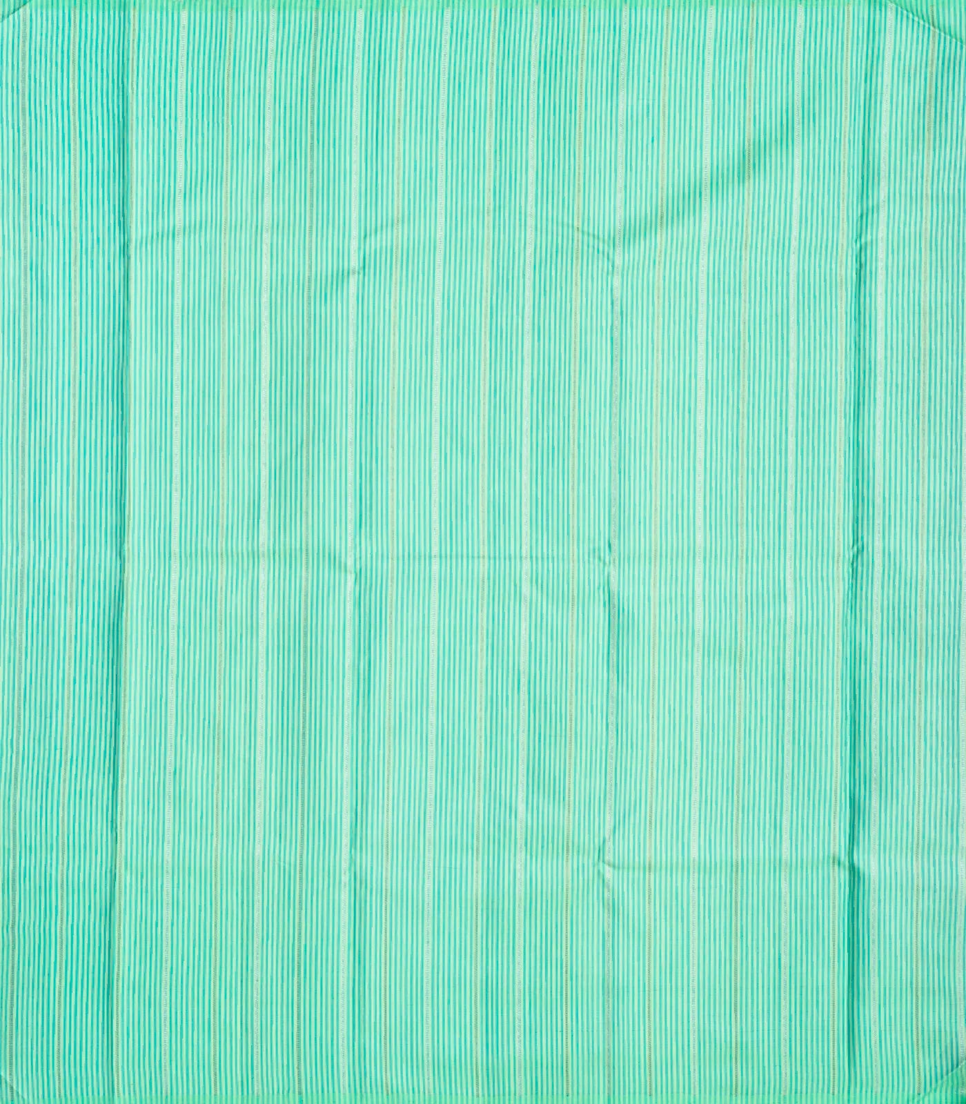 Peach Handloom Kanchipuram Silk Saree With Floral Buttas