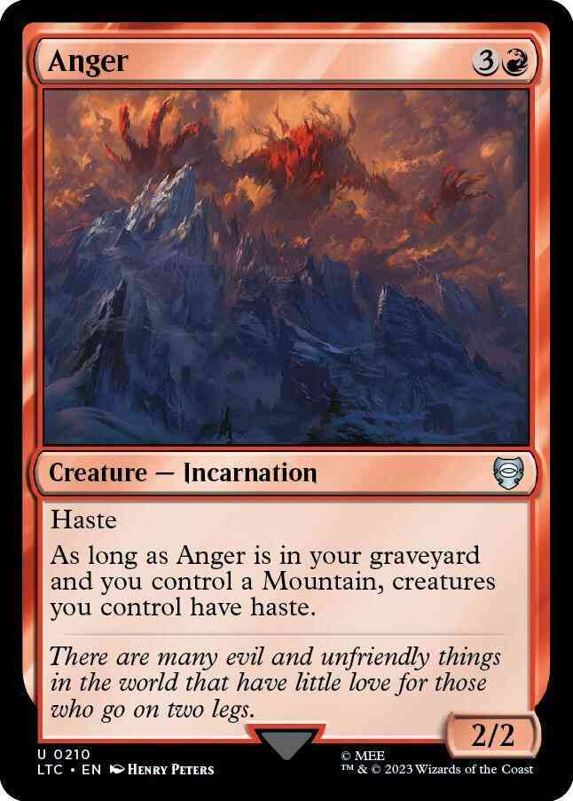 Anger [210] [The Lord of the Rings: Tales of Middle-earth: Commander] [Non-Foil]