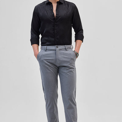 Grey Slim Fit Trousers