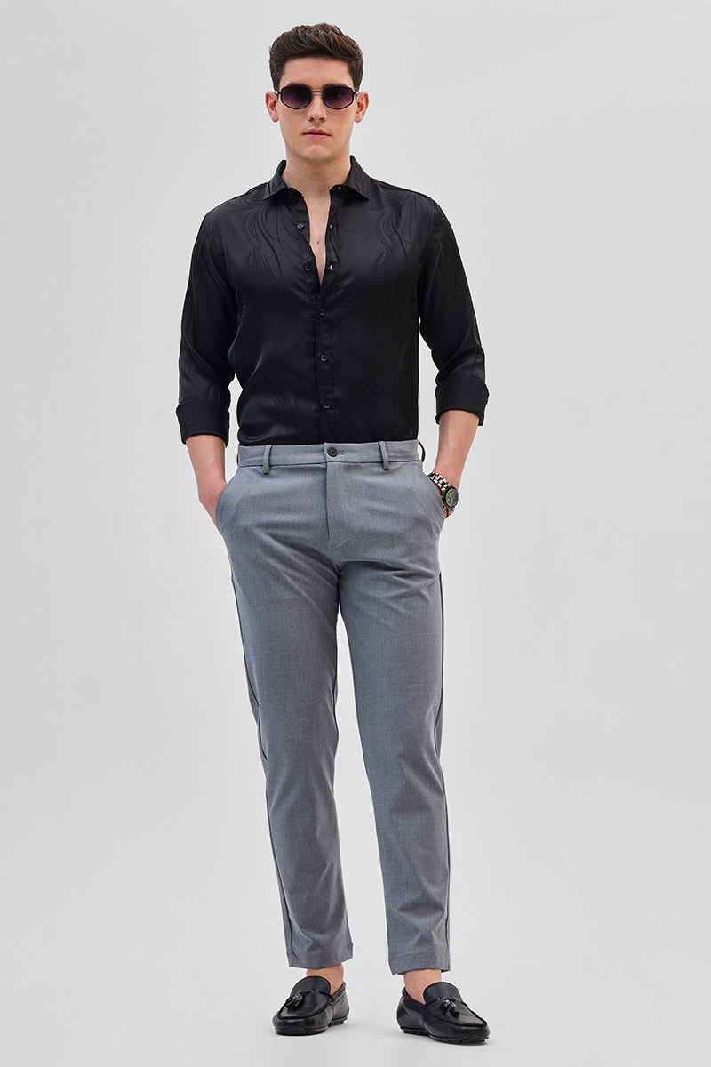 Grey Slim Fit Trousers