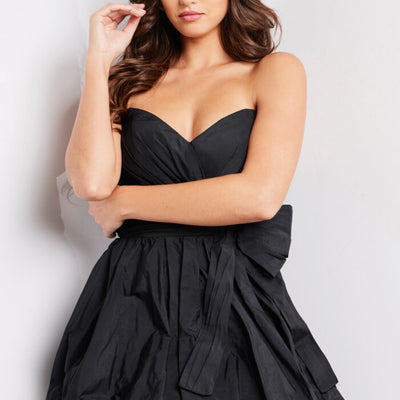 Jovani 37016 Pleated Short Cocktail Dress