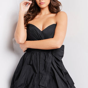 Taffeta Short Strapless A-line Dress by Jovani 37016