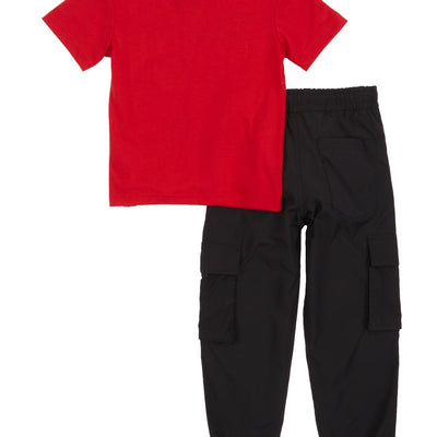 Little Boys Fresh 23 Graphic Tee and Cargo Joggers