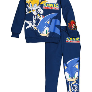 Little Boys Sonic The Hedgehog Sweatshirt and Joggers Set