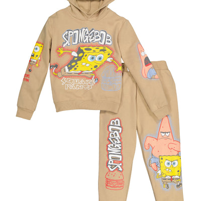 Boys SpongeBob Graphic Hoodie and Joggers