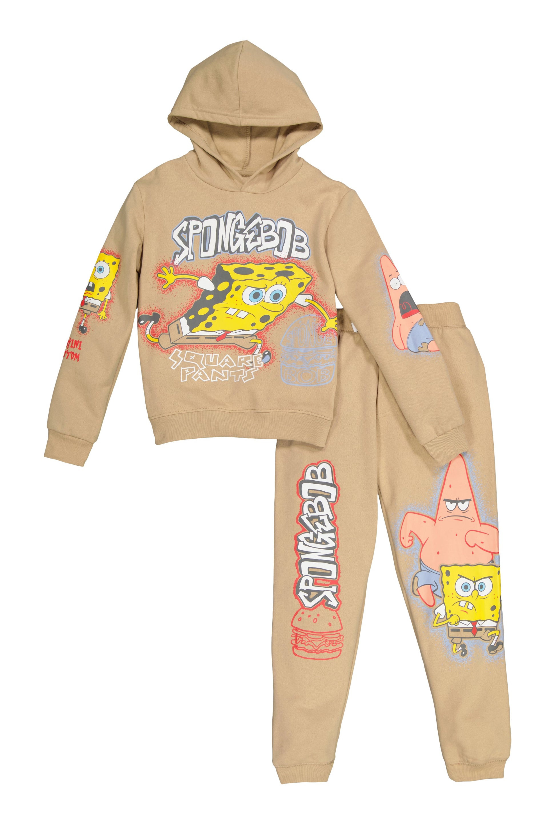 Boys SpongeBob Graphic Hoodie and Joggers