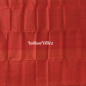 Chocolate Brown Floral Theme Contemporary Silk Saree