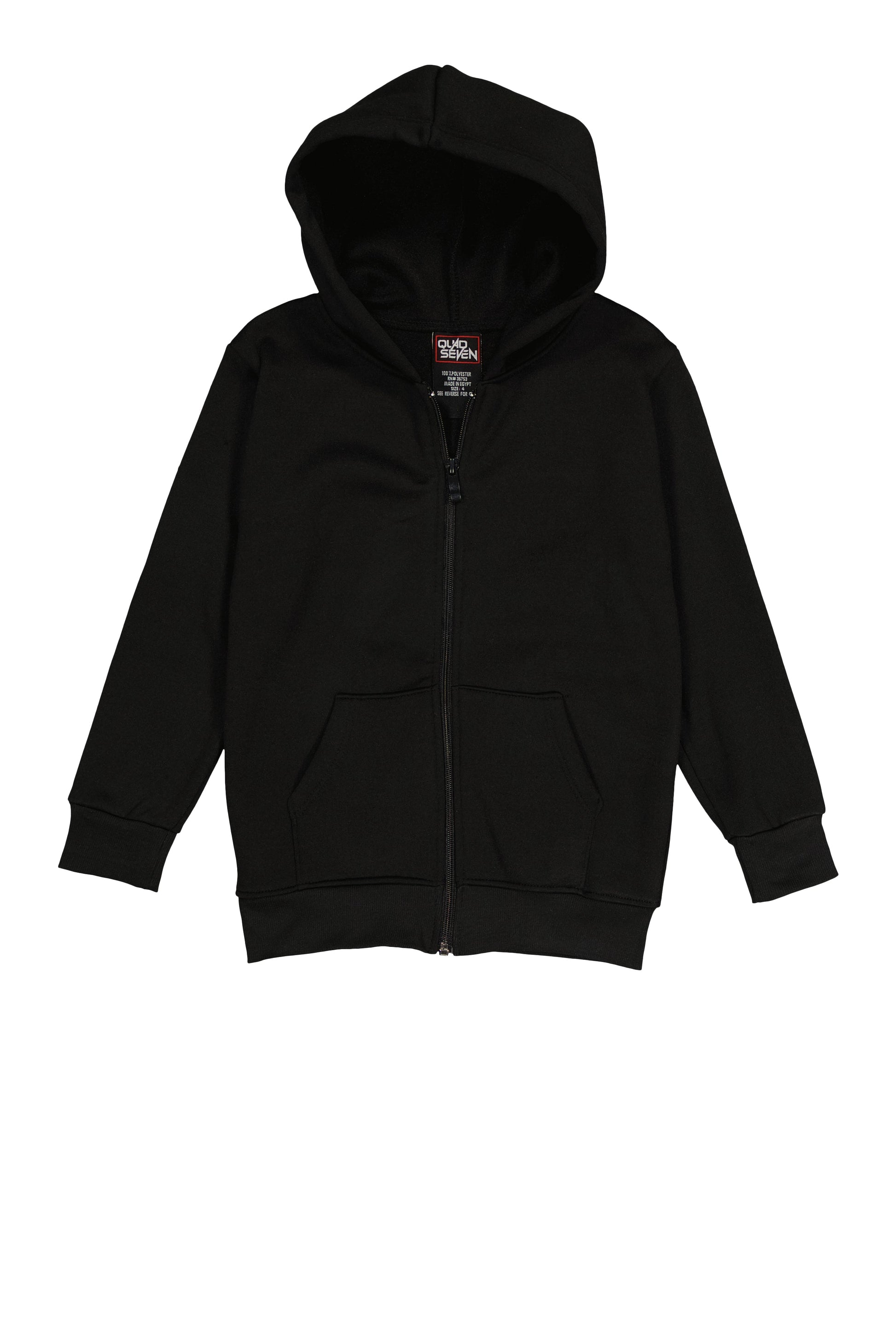 Boys Fleece Zip Front Hoodie
