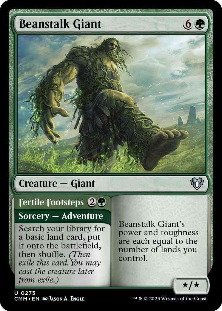 Beanstalk Giant // Fertile Footsteps [275] [Commander Masters] [Non-Foil]