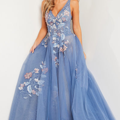 Embroidered Sleeveless A-line Gown by Jovani 37468