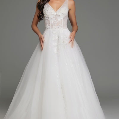 Embroidered Sleeveless A-line Gown by Jovani 37468