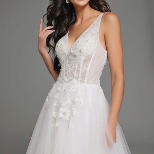 Embroidered Sleeveless A-line Gown by Jovani 37468