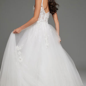 Embroidered Sleeveless A-line Gown by Jovani 37468