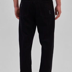 Black Distressed Loose Fit Jeans