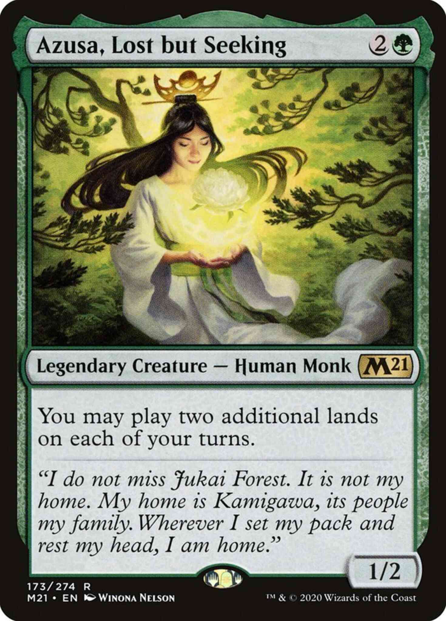 Azusa, Lost but Seeking [173] [Core Set 2021] [Non-Foil]